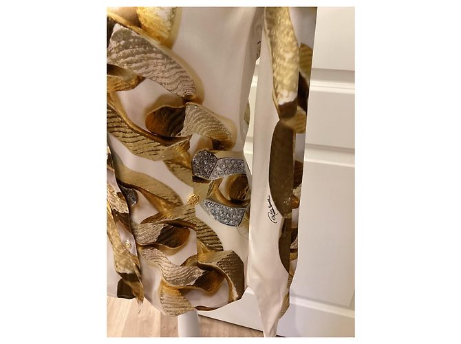 Blusa de seda Roberto Cavalli dorada Dorado - vista 3