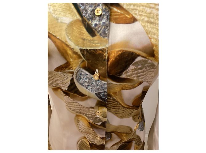 Blusa de seda Roberto Cavalli dorada Dorado - vista 4