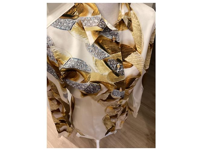 Blusa de seda Roberto Cavalli dorada Dorado - vista 5