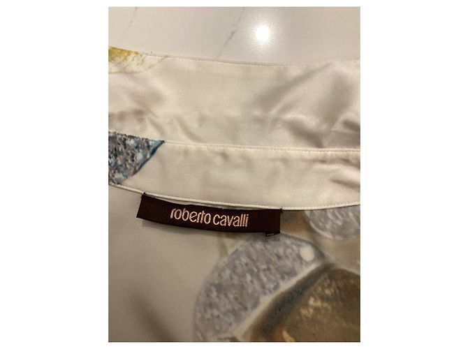 Blusa de seda Roberto Cavalli dorada Dorado - vista 7