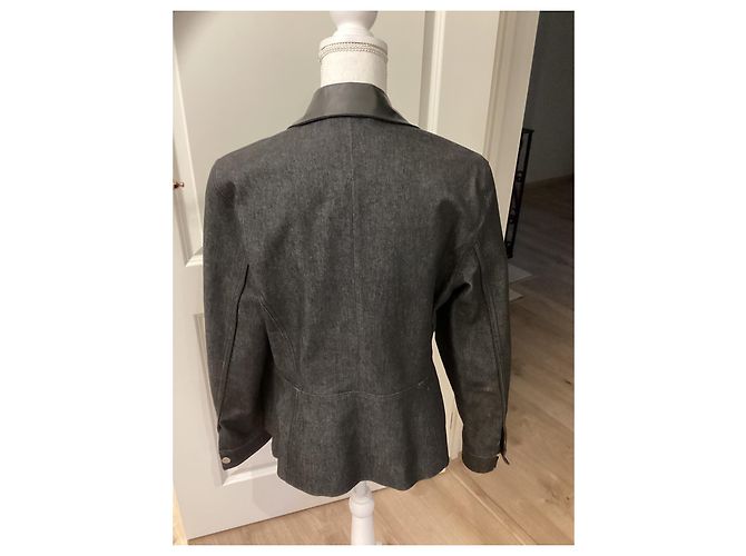 Chaleco vaquero Escada Sport gris oscuro algodón Gris antracita - vista 3