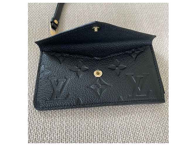 Louis Vuitton Tarjetero Doble Negro - vista 15