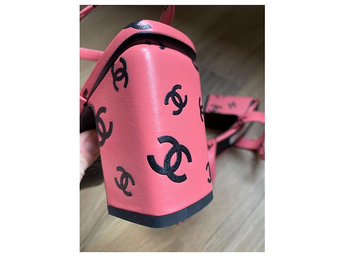 Chanel Sandali con tacco a monogramma Rosa - vista 10