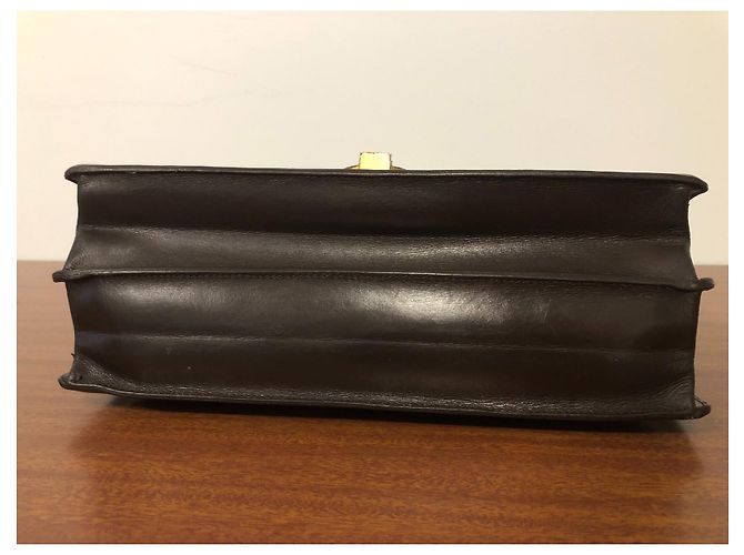 Bolsa de mão Hermès Ring em couro marrom Castanho escuro - vista 5