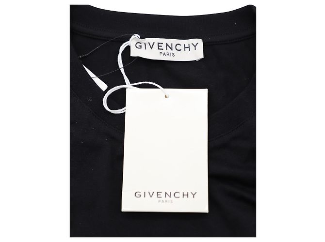 Camiseta con logo estampado de Givenchy en punto de algodón negro - vista 3