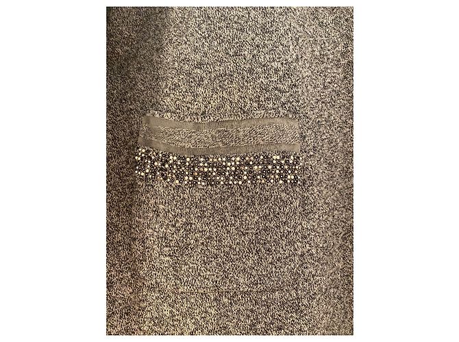 Chanel Kleid aus Baumwolle dunkelgrau Anthrazitgrau - Ansicht 7