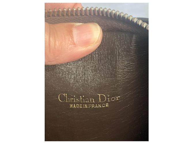 Borsa Dior Monogramma Tela Marrone Oro Marrone chiaro Marrone scuro Gold hardware - vista 10