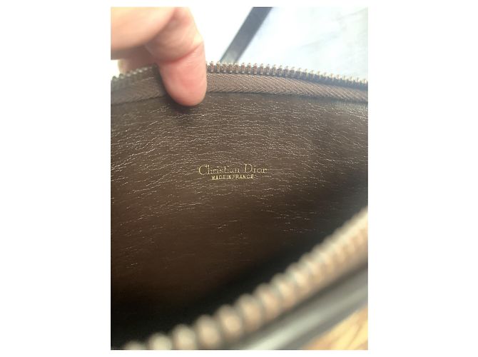 Borsa Dior Monogramma Tela Marrone Oro Marrone chiaro Marrone scuro Gold hardware - vista 13