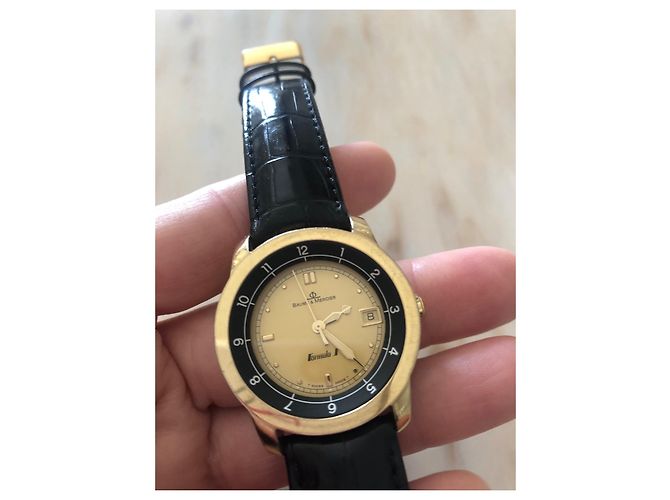 Relógio Automático Baume & Mercier Formula S Ouro e Aço - vista 2