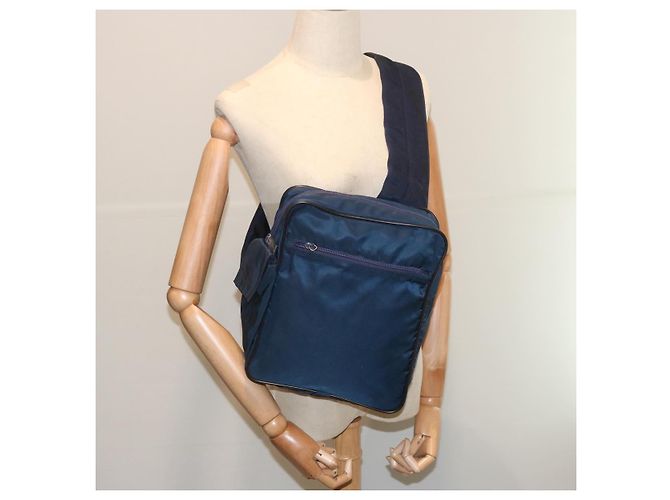 PRADA Borsa a spalla Nylon Navy Auth hk1116 Blu navy - vista 25