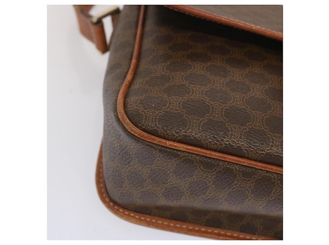 Céline CELINE Macadam Canvas Schultertasche PVC Leder Braun Auth 68506 - Ansicht 10