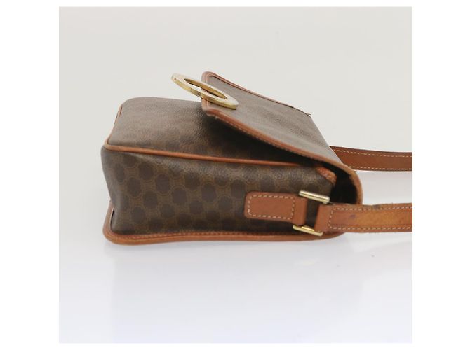 Céline CELINE Macadam Canvas Schultertasche PVC Leder Braun Auth 68506 - Ansicht 4