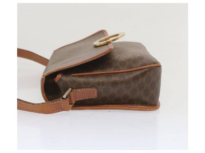 Céline CELINE Macadam Canvas Schultertasche PVC Leder Braun Auth 68506 - Ansicht 5