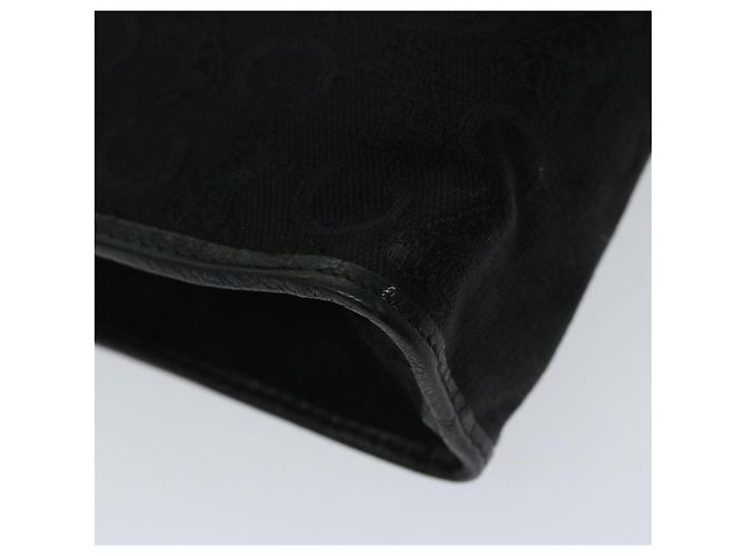Céline CELINE C Pochette in tela macadam nera Auth ac2823 Nero - vista 11