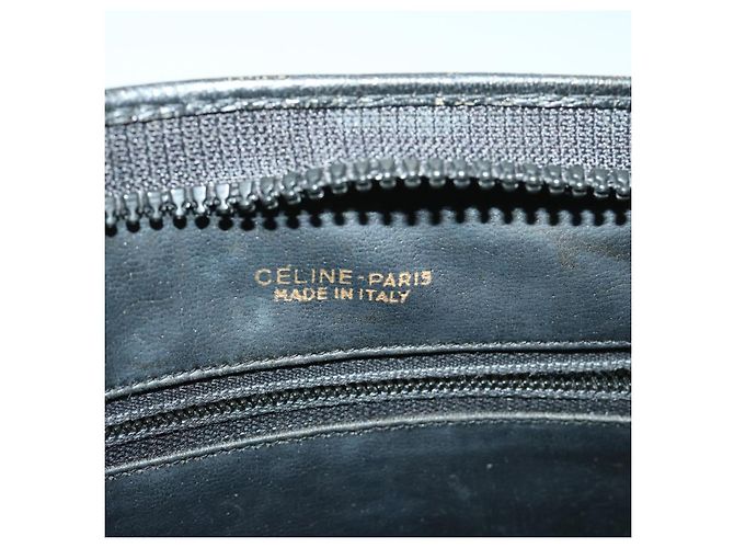 Céline CELINE C Pochette in tela macadam nera Auth ac2823 Nero - vista 13