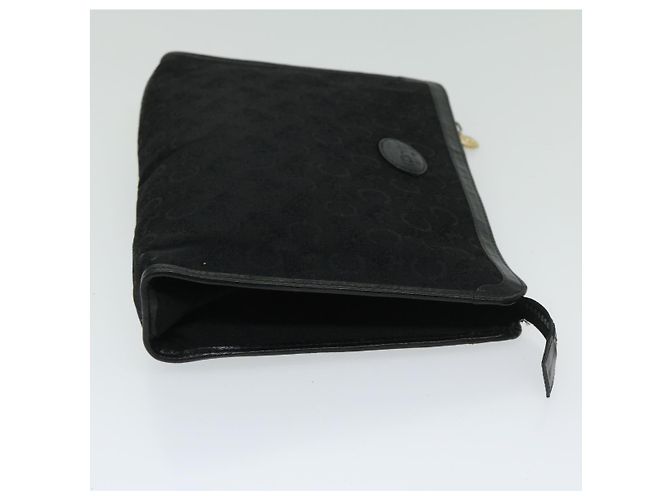 Céline CELINE C Pochette in tela macadam nera Auth ac2823 Nero - vista 4