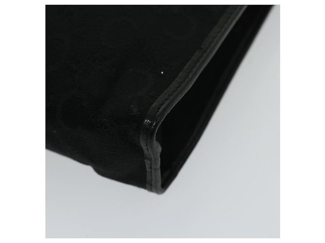 Céline CELINE C Pochette in tela macadam nera Auth ac2823 Nero - vista 8