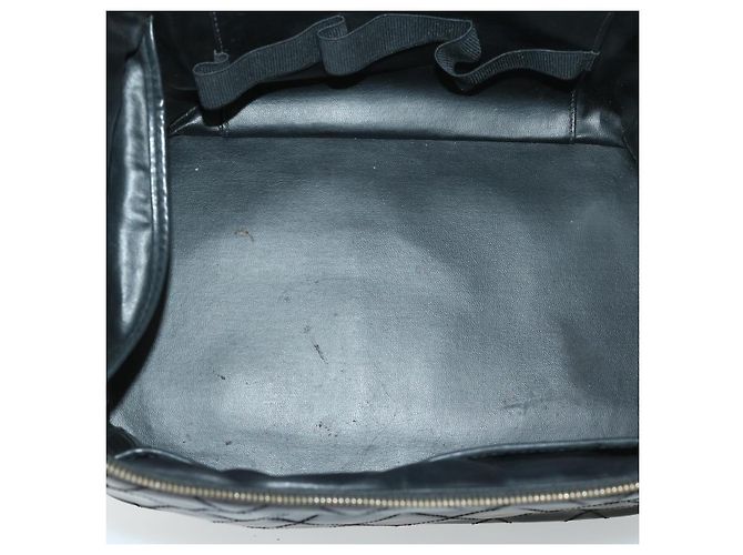 Borsa a Mano Vanity CHANEL in Pelle Verniciata 2way Nera CC Auth bs11283 Nero - vista 18