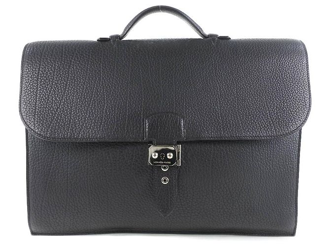 Sac à dépêches Hermès Hermes Sac a Depeche Nero - vista 10