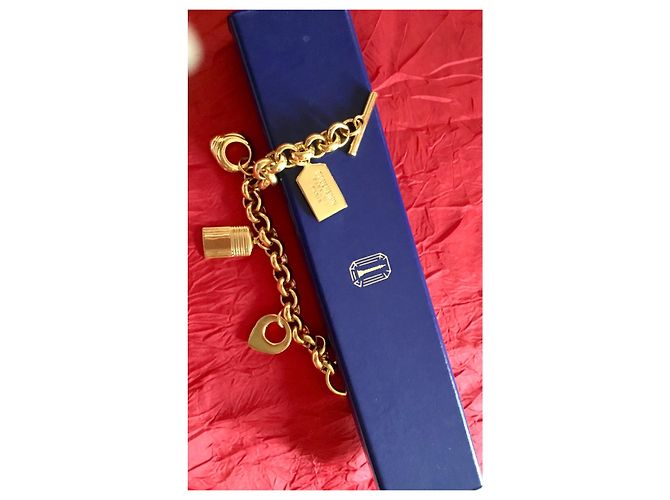 Bracciale Boucheron con charm in lega dorata grandi maglie - vista 6