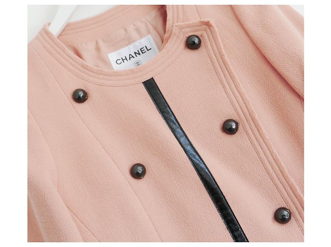 Chanel Primavera 2012 Fraque Jaqueta Rosa - vista 3