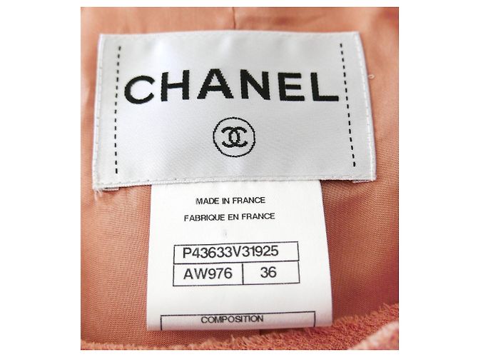 Chanel Primavera 2012 Fraque Jaqueta Rosa - vista 8