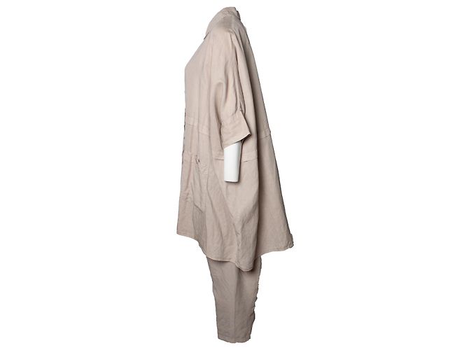 Autre Marque Lurdes Bergada, Traje beige de lino - vista 2