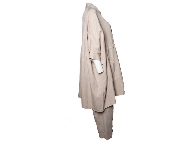 Autre Marque Lurdes Bergada, Traje beige de lino - vista 4