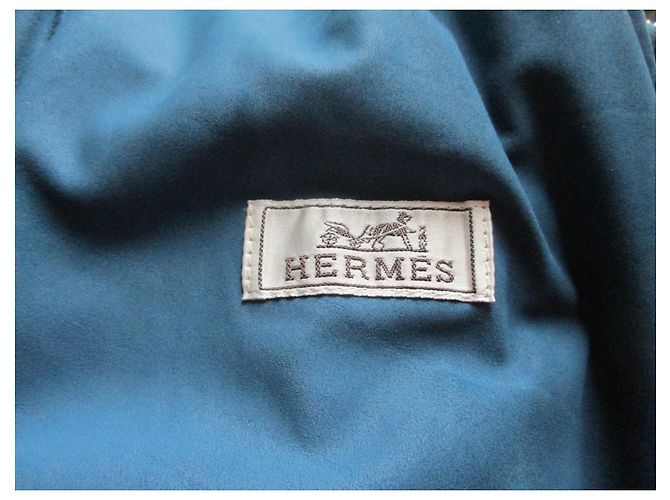 Hermès Cazadora de cuero, talla 46. Unisex. Azul - vista 2