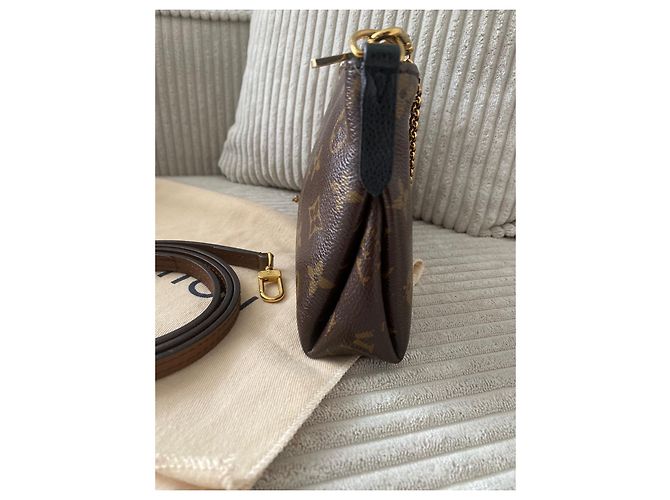 Pallas Pochette Louis Vuitton Damier Graphite Marrone - vista 2