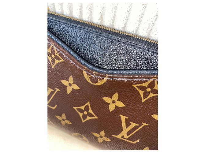 Pallas Pochette Louis Vuitton Damier Graphite Marrone - vista 3
