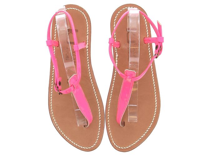 K JACQUES Sandali T.Unione Europea 37 Leather Rosa - vista 3
