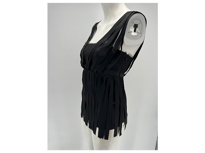 Stella Mc Cartney Stella McCartney è in cima al T.IT 40 Seta Nero - vista 4