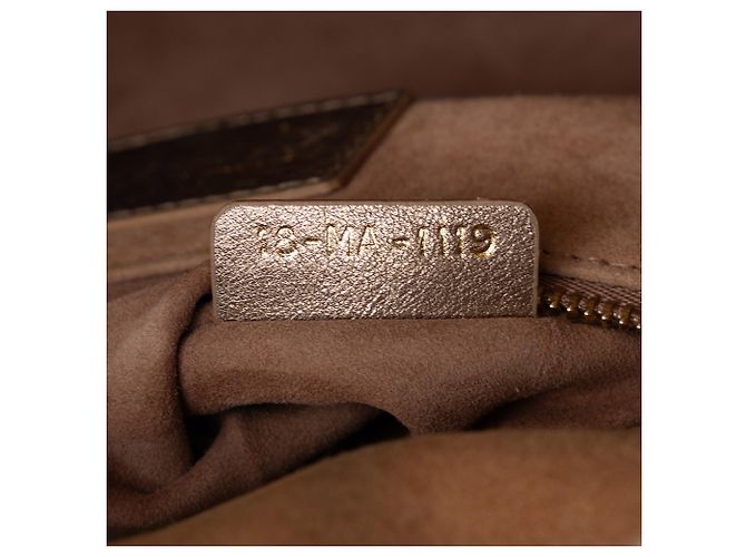 Dior Gold Piccola pelle di agnello Cannage My ABCDior Lady Dior D'oro - vista 7