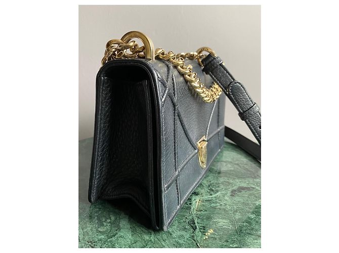 Borsa Dior Small Diorama in Pelle Nera Nero - vista 3