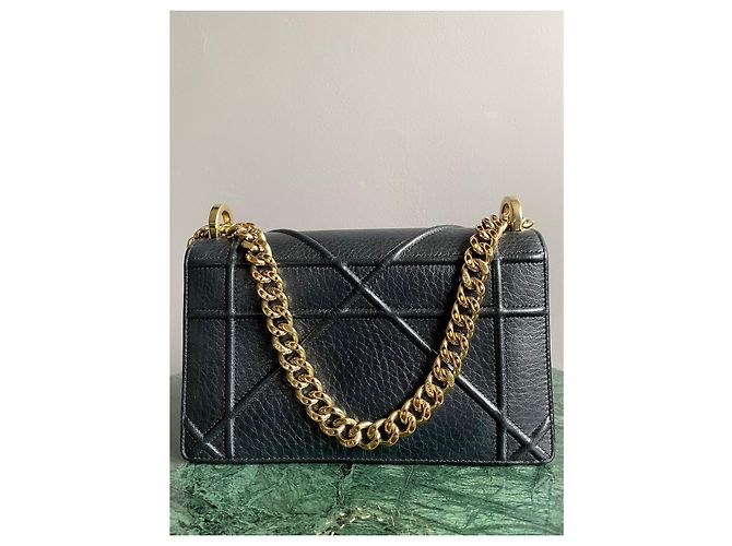 Borsa Dior Small Diorama in Pelle Nera Nero - vista 4