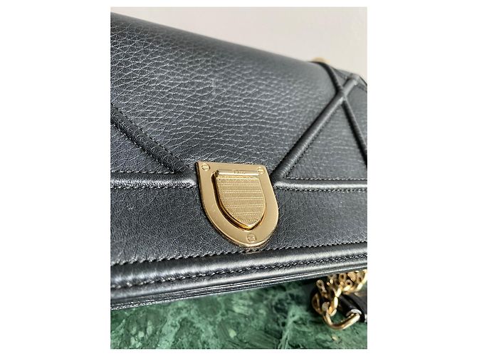 Borsa Dior Small Diorama in Pelle Nera Nero - vista 9