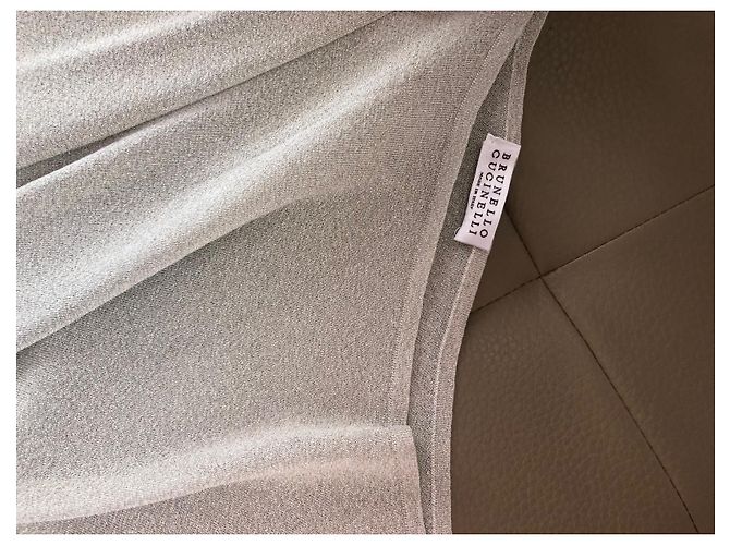 Brunello Cucinelli Lurex Pullover Gold und Silber Gold hardware - Ansicht 10