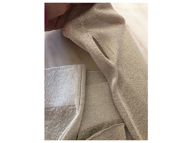 Brunello Cucinelli Lurex Pullover Gold und Silber Gold hardware - Ansicht 9