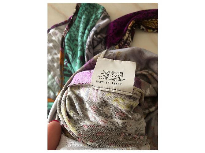 Etro Top a Maniche Tre Quarti Poliestere Multicolore - vista 9
