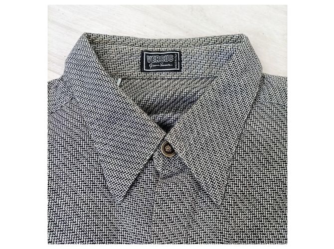 Versus Versace Versace Herren Vintage Hemd 90er Jahre Grau - Ansicht 4