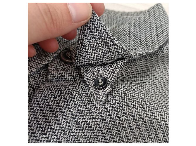 Versus Versace Versace Herren Vintage Hemd 90er Jahre Grau - Ansicht 8