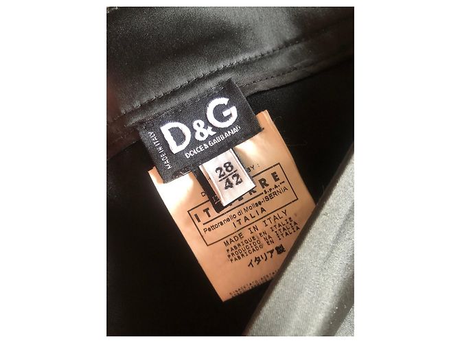 Falda midi tubo D&G negra de acetato Negro - vista 10