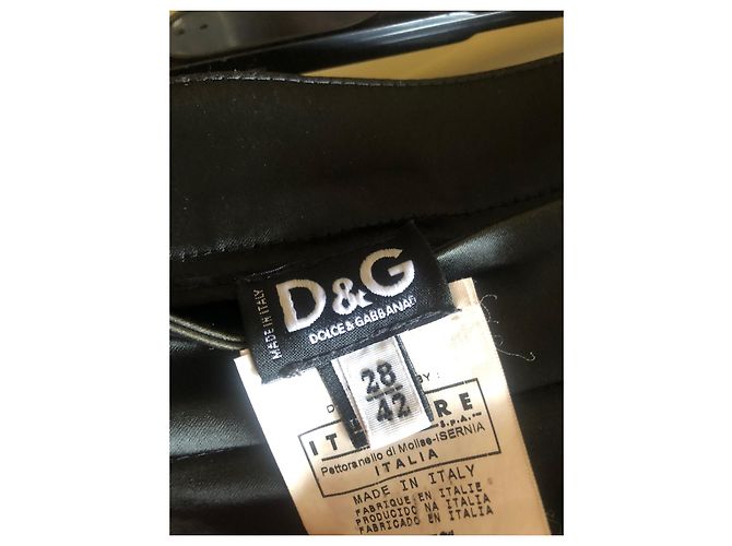 Falda midi tubo D&G negra de acetato Negro - vista 11