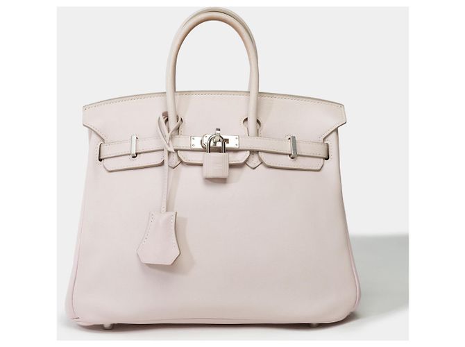 Hermès Bolso HERMES BIRKIN 25 en Cuero Rose - 101803 Rosa - vista 2
