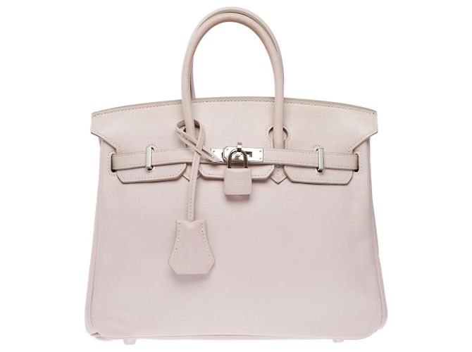 Hermès Bolso HERMES BIRKIN 25 en Cuero Rose - 101803 Rosa - vista 3