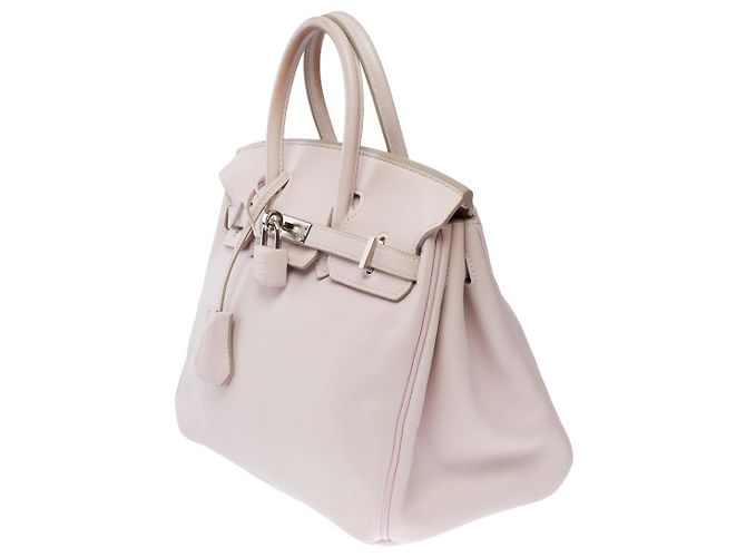 Hermès Bolso HERMES BIRKIN 25 en Cuero Rose - 101803 Rosa - vista 5