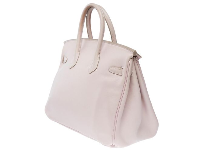 Hermès Bolso HERMES BIRKIN 25 en Cuero Rose - 101803 Rosa - vista 6