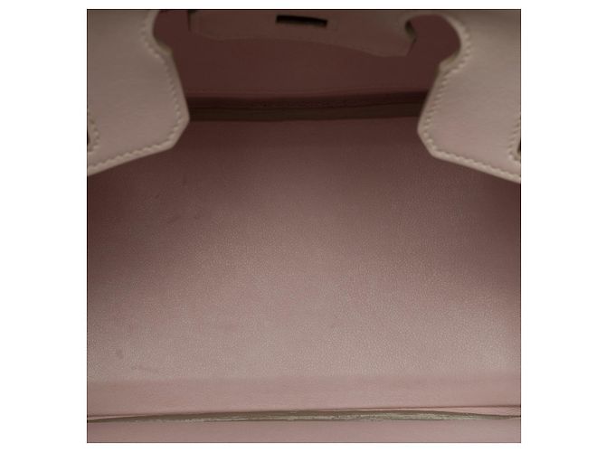 Hermès Bolso HERMES BIRKIN 25 en Cuero Rose - 101803 Rosa - vista 9