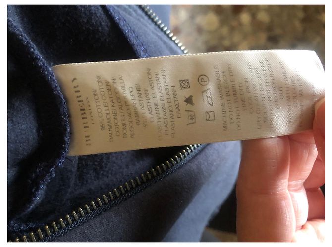 Sudadera Burberry Azul de Algodón - vista 8